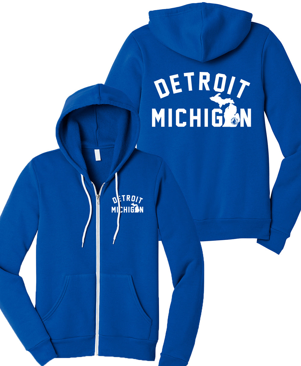 Unisex Detroit Sherpa Lined Zip-up