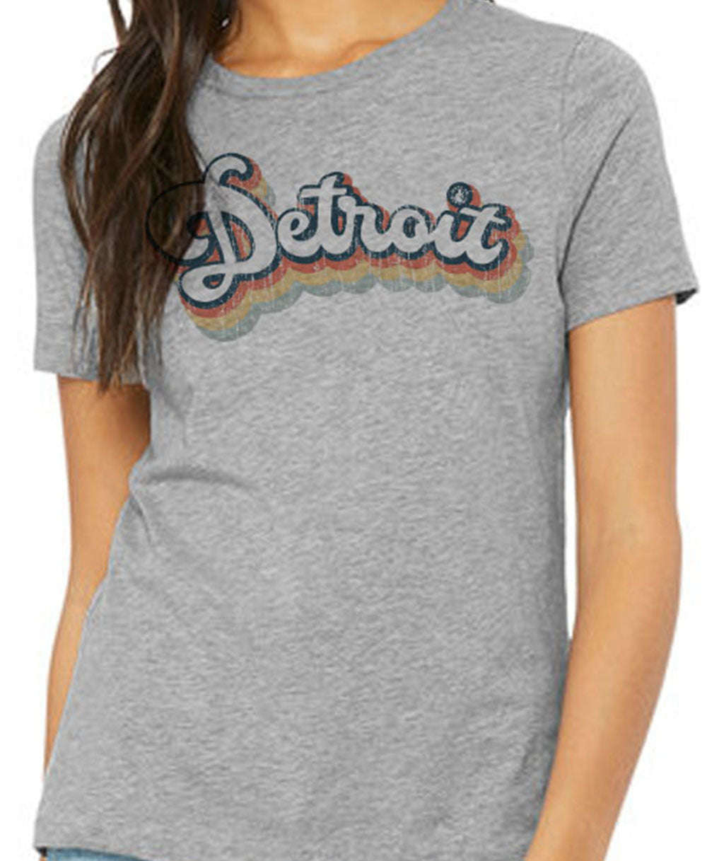 Ladies Detroit Retro Bubble Shirt