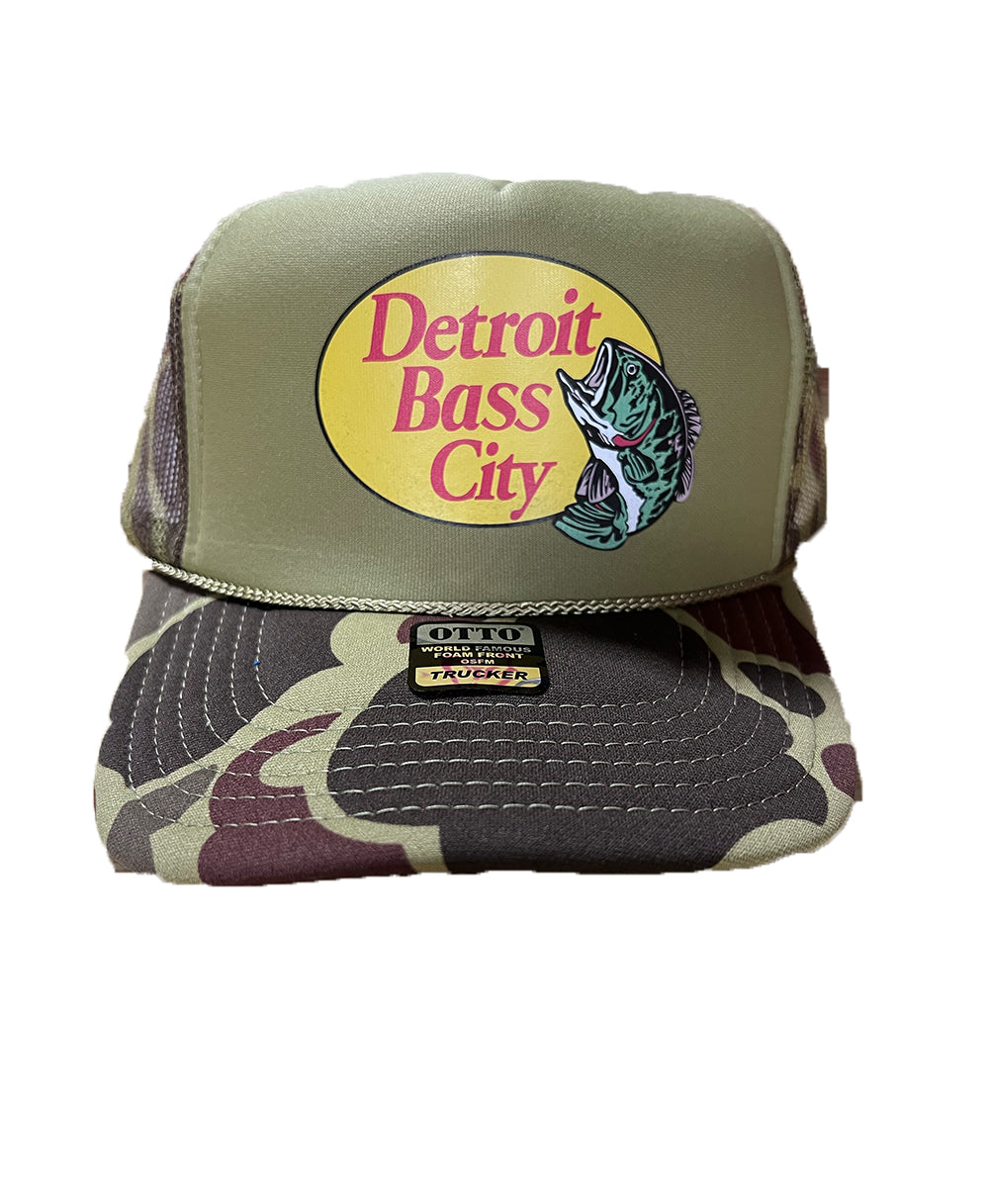 Detroit Bass City Two Tone Foam Trucker