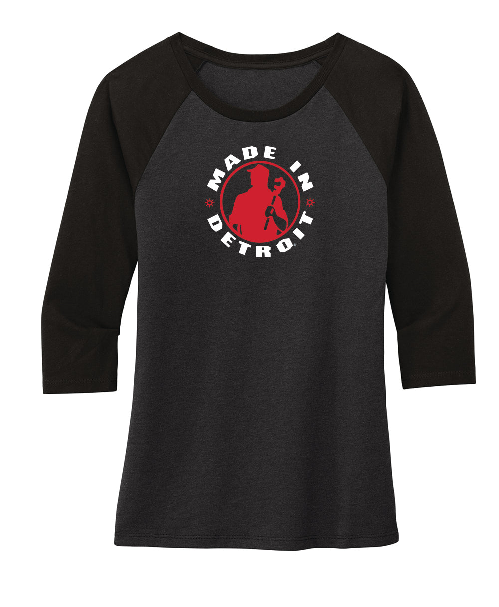 Ladies 3/4 Sleeve Raglan Triblend