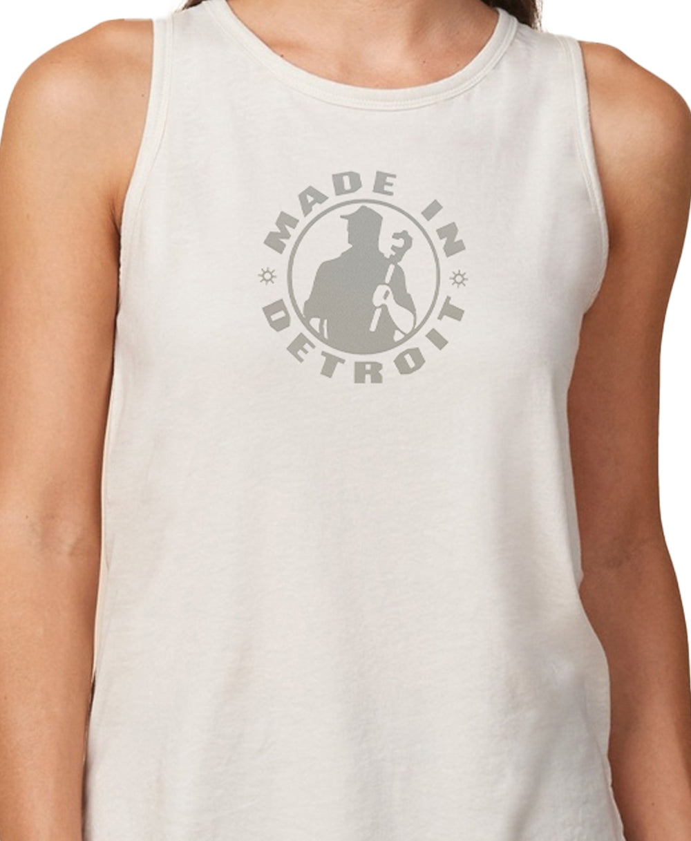 Ladies MID Oyster Shell Relaxed Tank