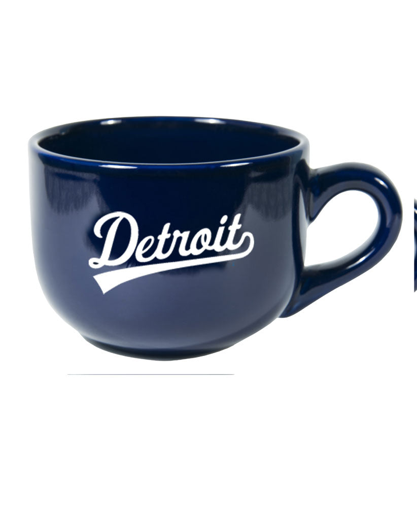 Detroit Tail Script 14oz Latte Mug