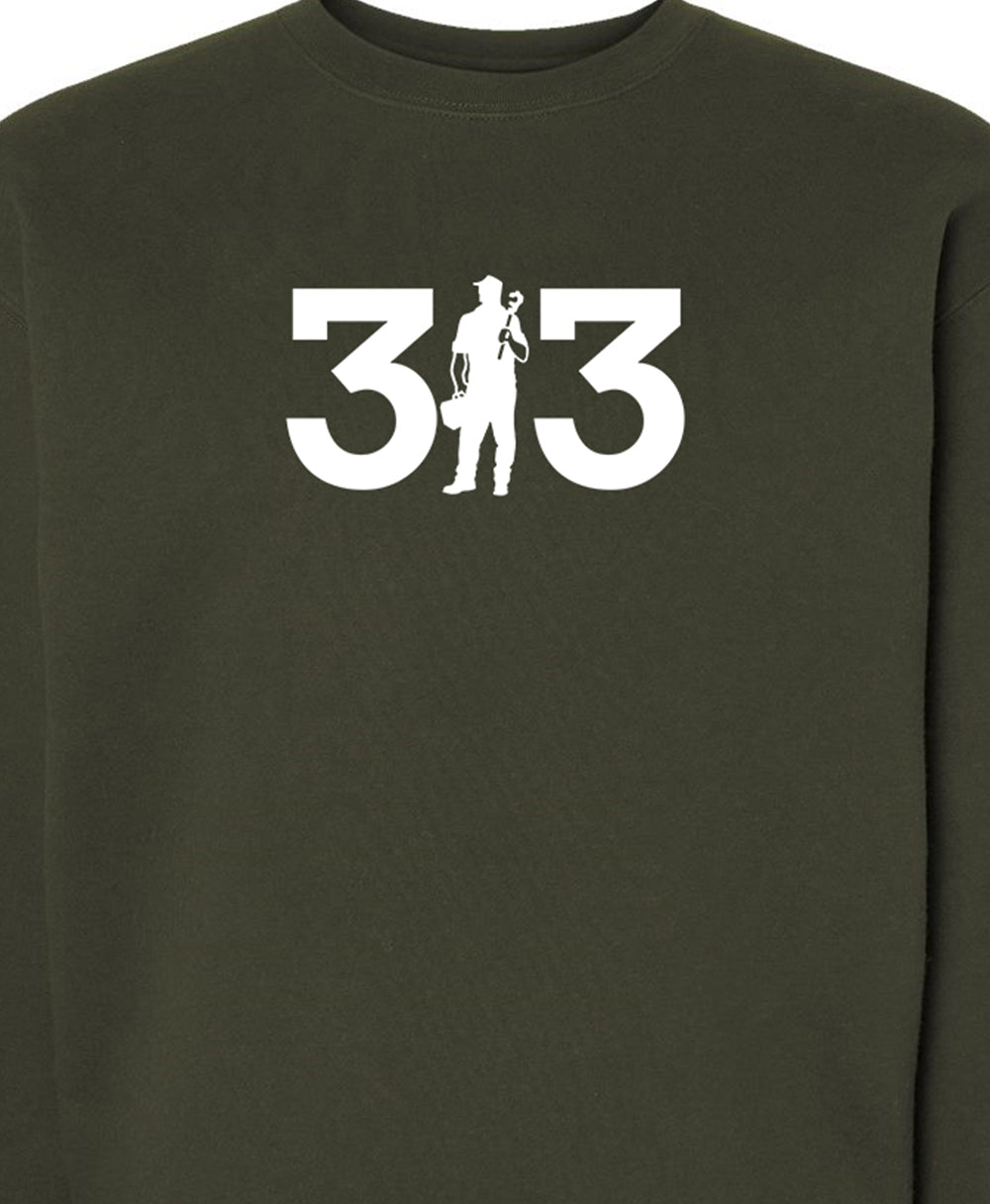 313 Army Crewneck