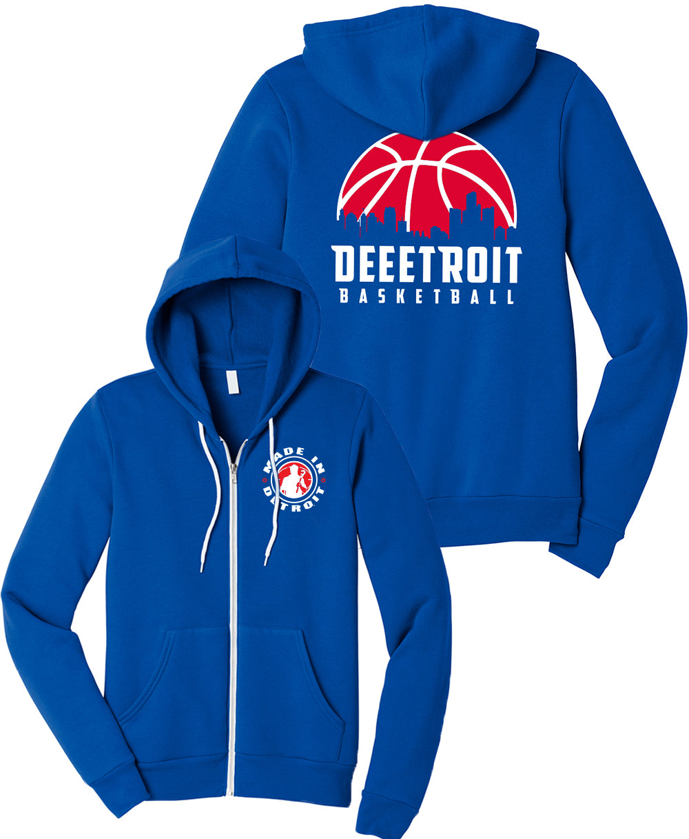 Deeetroit Basketball Zip Up