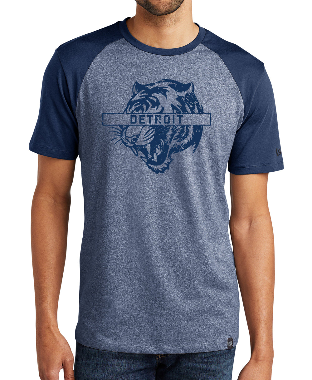 Detroit Big Cat Dark Navy Raglan Shirt