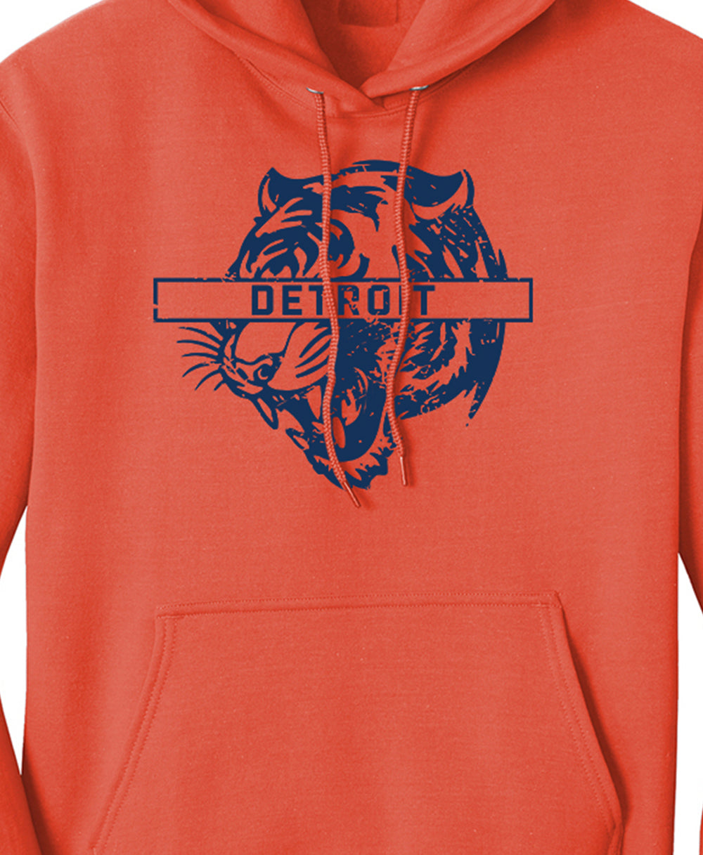 Detroit Big Cat Orange Hoodie