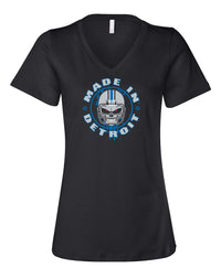 Ladies MID Helmet Skull V-Neck