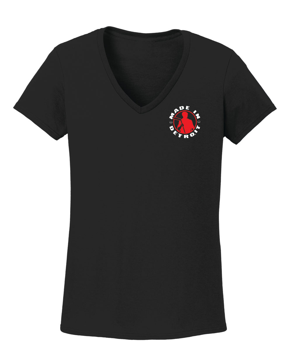 MID Hockey Black V-neck