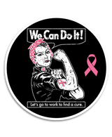 Rosie the Riveter 4" Stickers - Various Colors