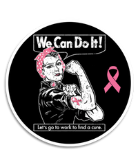 Rosie the Riveter 4" Stickers - Various Colors