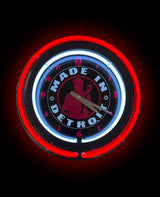 Double Neon Wall Clock