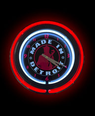 Double Neon Wall Clock