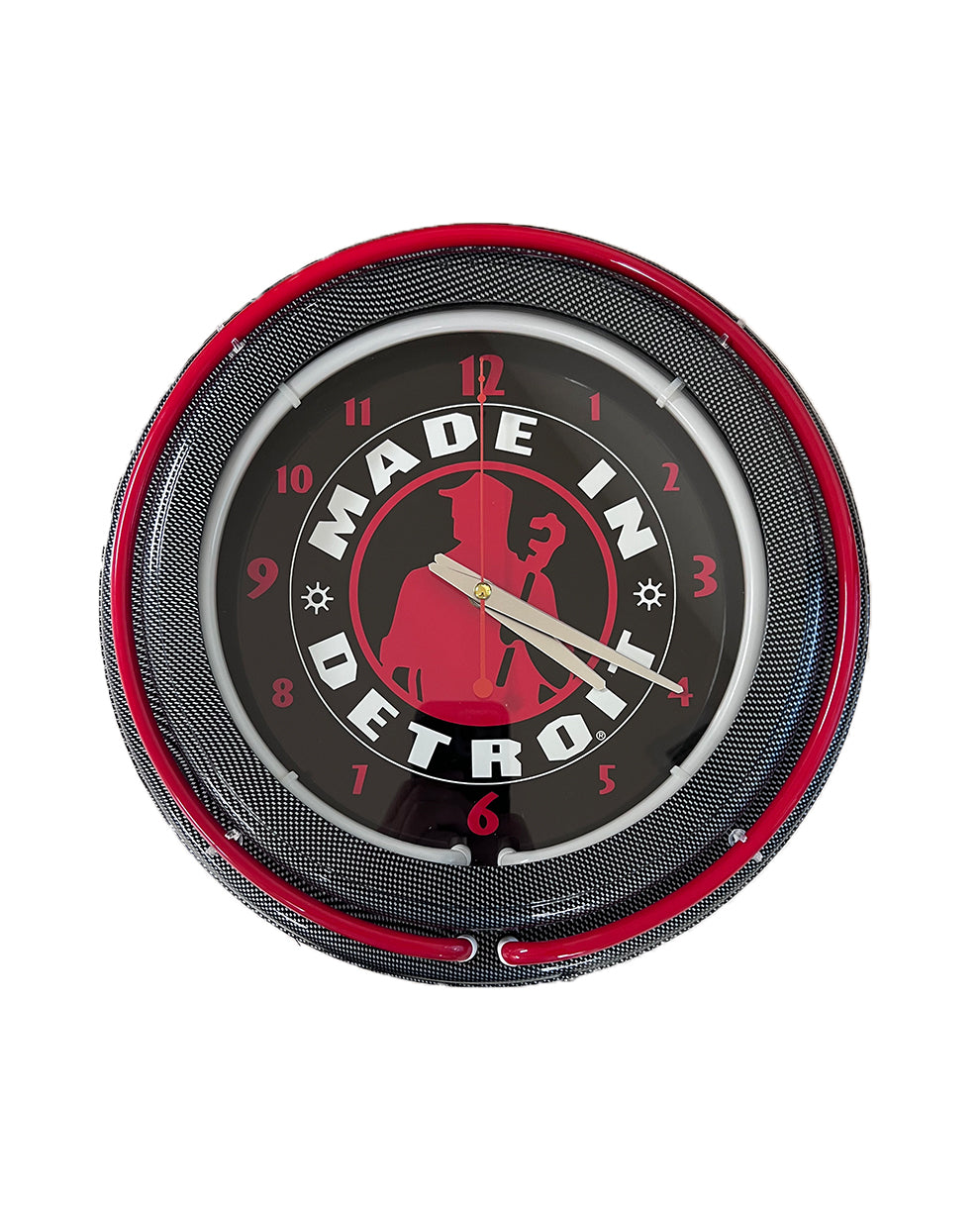 Double Neon Wall Clock