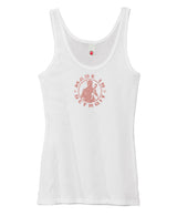 Ladies Rose Gold Ribbed Tank