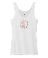 Ladies Rose Gold Ribbed Tank