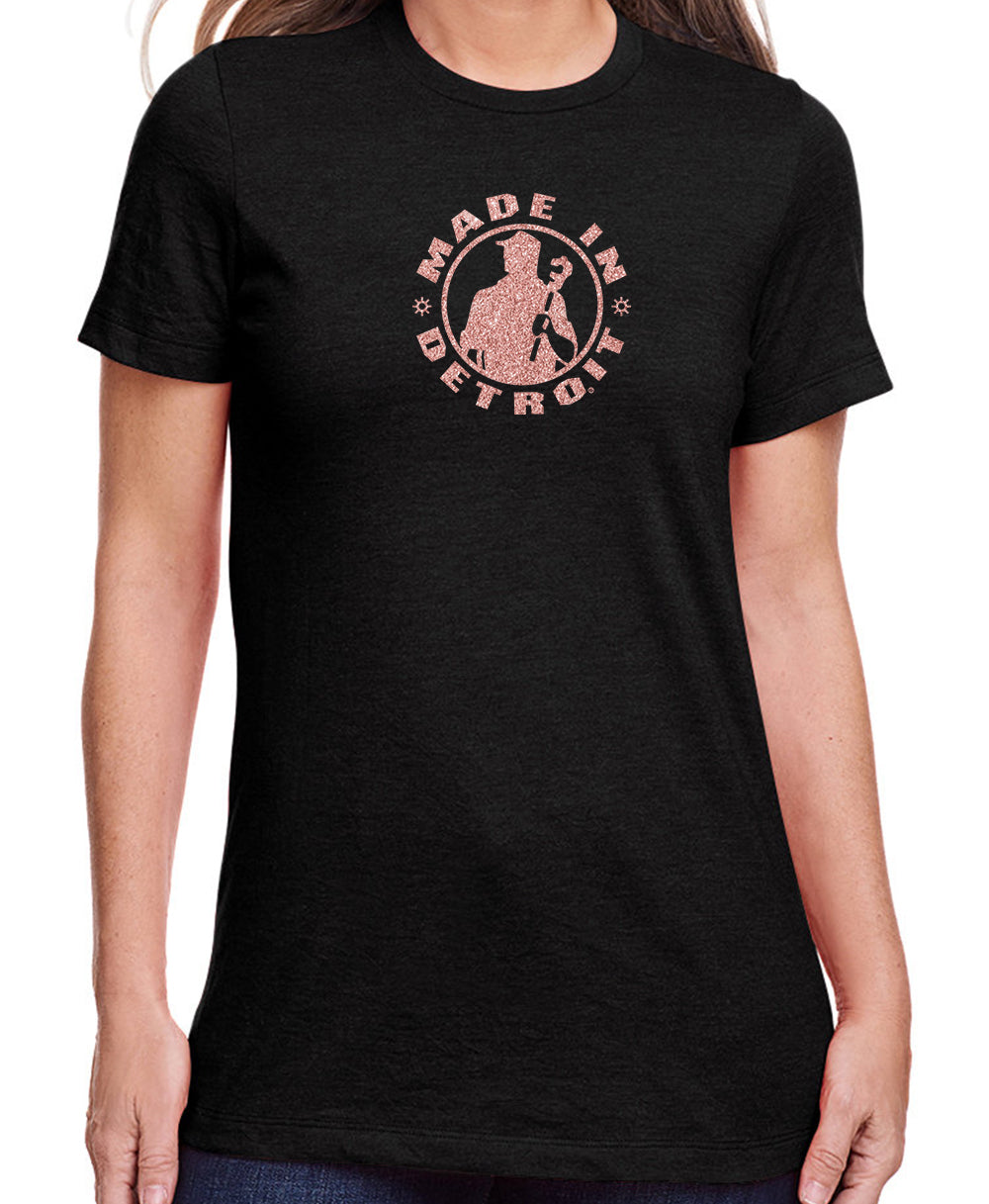 Rose Gold Rosie Black Crew