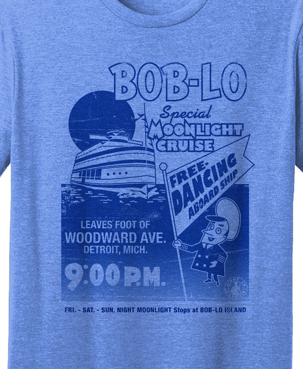 Boblo Poster Heather Sea Blue w/ Navy Shirt