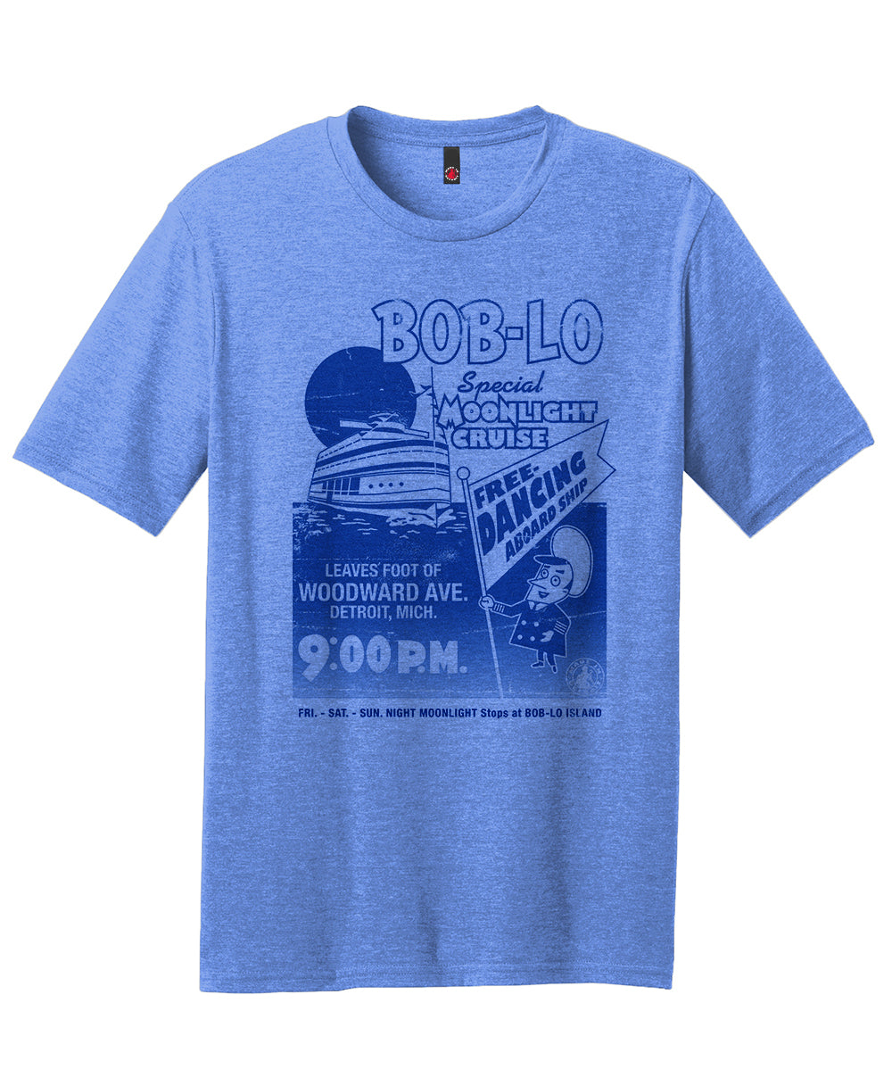 Boblo Poster Heather Sea Blue w/ Navy Shirt