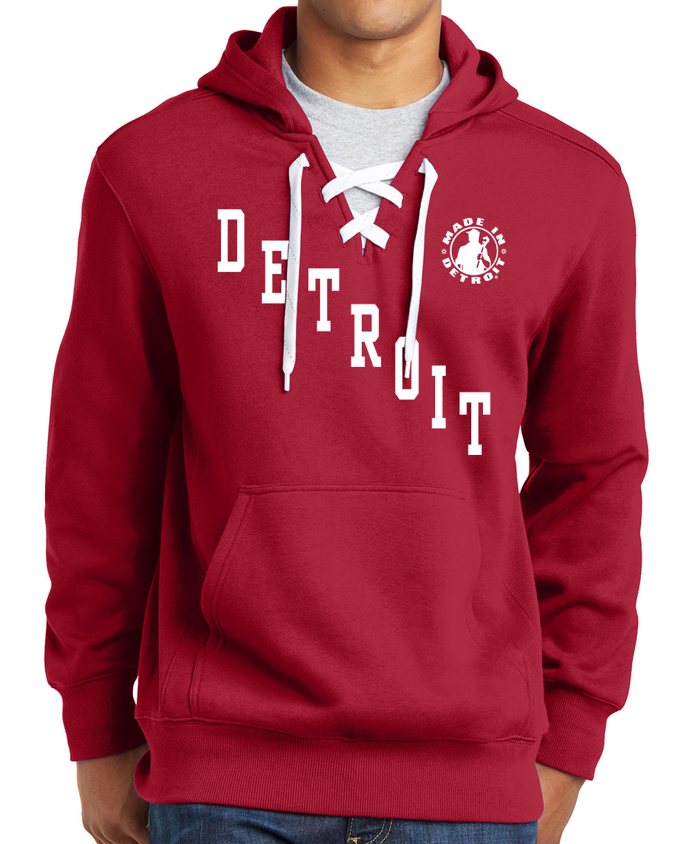 Red discount sports hoodie