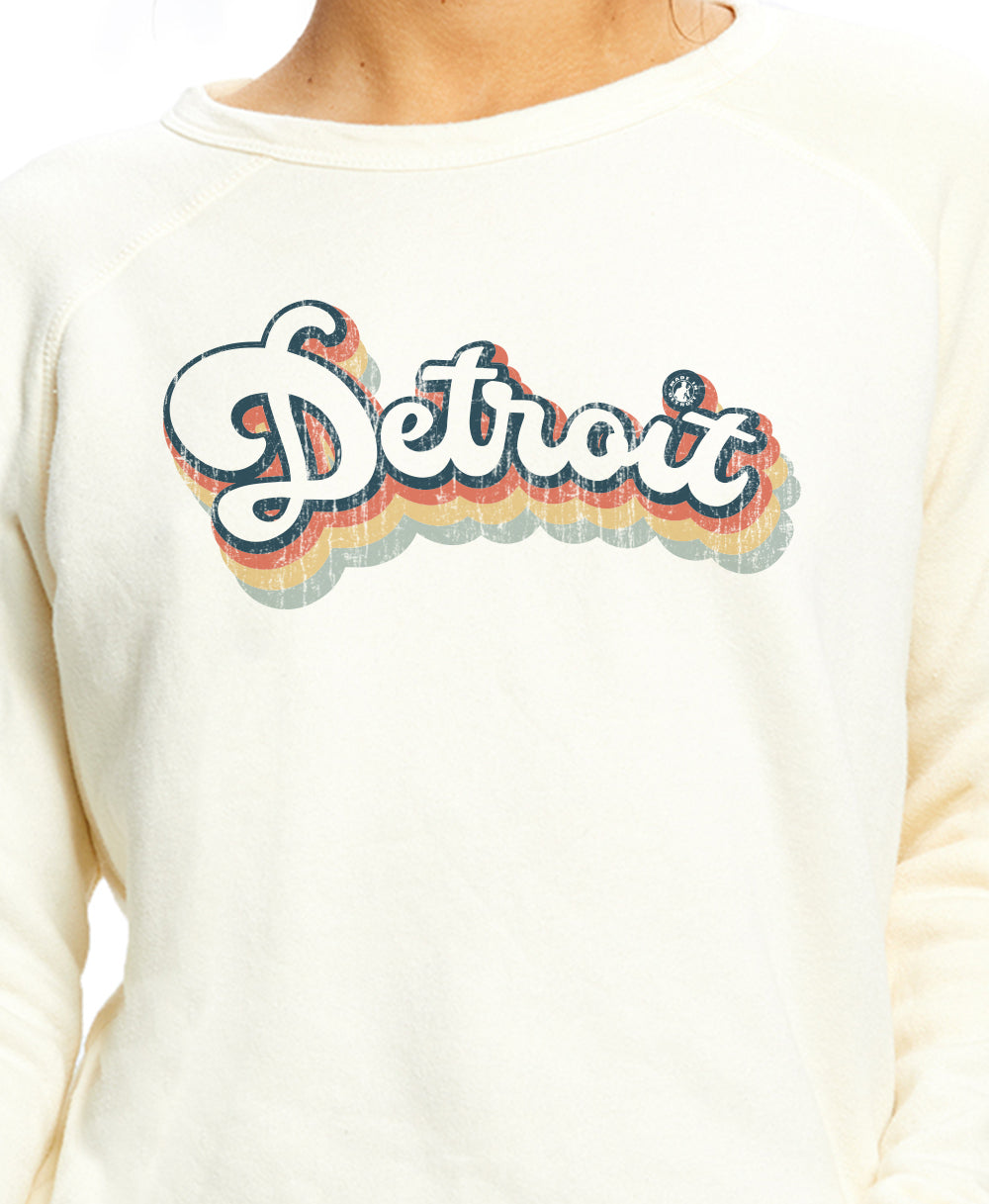 Retro Detroit - Raglan Crewneck