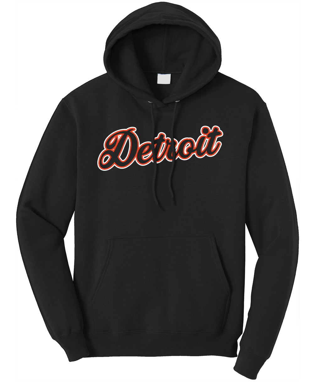 Detroit BBall Script Hoodie